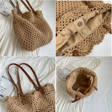 Load image into Gallery viewer, 2024 New Summer Large Tote Bag Women Shoulder Bag Handmade Woven Bag a171