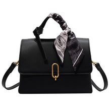 Load image into Gallery viewer, Small PU Leather Tote Bags Fashion Winter Trendy Ribbon Crossbody Bag  z27