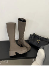 Load image into Gallery viewer, Winter High Boots For Women Fashion Back Zippers Long Boots h23