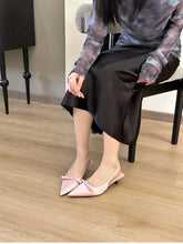 Carica l&#39;immagine nel visualizzatore di Gallery, Fashion Summer Women Sandals Shallow Slip On High Heel Singbacks Mules Shoes x353