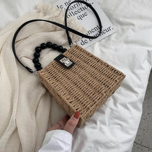 画像をギャラリービューアに読み込む, Hand-woven Women Straw Bag Small Shoulder Bags Bohemia Beach Bag Crossbody Bags Travel Tote Purse