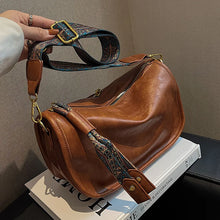 Cargar imagen en el visor de la galería, Vintage Shoulder Bag For Women PU Leather Pillow Bag Luxury Style Crossbody Messenger Bag Tote Purse