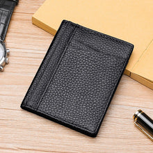 Cargar imagen en el visor de la galería, Genuine Leather Men&#39;s Wallet Soft Super Slim Wallet  Mini Credit Card Holders w53