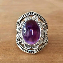 Load image into Gallery viewer, Purple Hollow-out Ring Delicate Flower Finger Accessories for Women hr08 - www.eufashionbags.com
