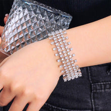 Load image into Gallery viewer, Fashion Cubic Zirconia Paved Wide Tennis CZ Bracelets for Women cw31 - www.eufashionbags.com