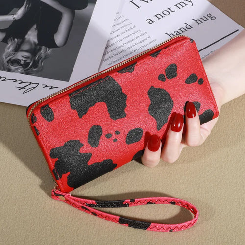 Fashion Women Wallets Wrist Strap Clutch Long Purse Phone Bag w165