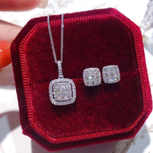 Load image into Gallery viewer, Fashion Square Cubic Zircon Pendant Necklace for Women hn52 - www.eufashionbags.com