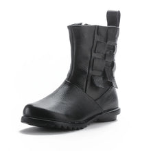 Charger l&#39;image dans la galerie, Cowhide Flat Heels Mid-Calf Boots Casual Genuine Leather Women&#39;s Boots q132