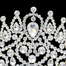 Carica l&#39;immagine nel visualizzatore di Gallery, Luxury Crystal Rhinestone Crown Wedding Tiara Bridal Hair Accessories y82