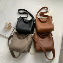 Load image into Gallery viewer, 2023 Fashionable Message Women Shoulder Bags PU Leather Soft Surface Casual Bucket High Capacity Simple Multi-function Leisure