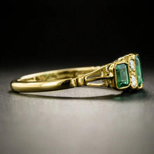 Load image into Gallery viewer, Trendy Green Cubic Zirconia Women Rings hr206 - www.eufashionbags.com