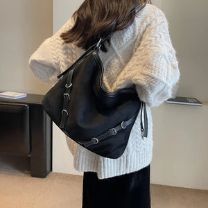Winter Fashion Shoulder Bags for Women PU Leather Casual Handbag a156