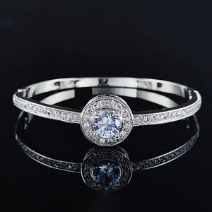 Luxury Round Bracelet Bangle for Women Anniversary Gift Valentine's Day Jewelry n22