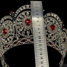 Laden Sie das Bild in den Galerie-Viewer, Luxury Wedding Hair Crown Rhinestone Diadem Pageant Tiara Hair Jewelry y80