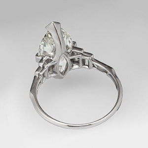 Fashion Crystal Marquise Cubic Zircon Rings Women Geometric Bands Jewelry hr60 - www.eufashionbags.com