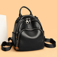 Laden Sie das Bild in den Galerie-Viewer, High Quality Genuine Leather Women Backpack Travel knapsack Shoulder School Bag a18