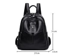 Carica l&#39;immagine nel visualizzatore di Gallery, Large Women Backpack soft Leather School Bags For Girls Travel n07 - www.eufashionbags.com