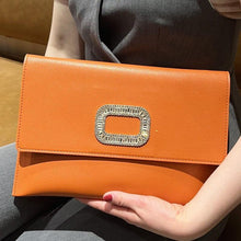 Load image into Gallery viewer, Women Envelope Clutch Purse Leather Chains Shoulder Bag evening Clutches n28 - www.eufashionbags.com