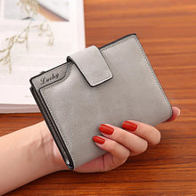 Cargar imagen en el visor de la galería, PU Leather Short Wallet Women&#39;s Wallet Portable Card Holder Coin Purses w151