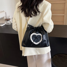 画像をギャラリービューアに読み込む, Green Bow Design PU Leather Shoulder Bag for Women 2024 Y2K Fashion Chain Bag