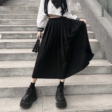 Charger l&#39;image dans la galerie, Pleated Skirts Women S-5XL Vintage Young basic Leisure Korean All-match Spring High Waist