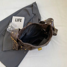 画像をギャラリービューアに読み込む, Fashion Rivets Design Retro Shoulder Bags for Women Tote Bag n392