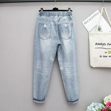 Load image into Gallery viewer, XL-6XL Baggy Jeans Woman Loose Harem Pants Fat Sister Pants Women High Waist Pants Large Size Ripped Jeans