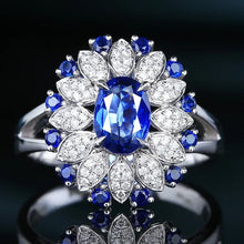Cargar imagen en el visor de la galería, Luxury Oval Marquise Engagement Open  Ring for Women Anniversary Gift n09