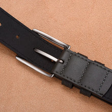 Carica l&#39;immagine nel visualizzatore di Gallery, Classic PU Alloy Square Buckle Belt Fashion Business Leisure leather Belts