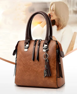 4 Pieces/set Luxury Handbags Women Vintage PU Leather Bags Tassel Designer Messenger Bags