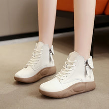 Laden Sie das Bild in den Galerie-Viewer, Women Casual Shoes Warm Short Plush Ankle Boots Lace Up Platform Shoes k03