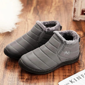 Plus Size Men Snow Boots Men's Warm Fur Winter Shoes Waterproof Ankle Boots m25 - www.eufashionbags.com