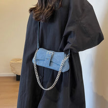 Cargar imagen en el visor de la galería, Fashion Small PU Leather Underarm Shoulder Bags for Women Female Crossbody Bag Lady Chain Handbags