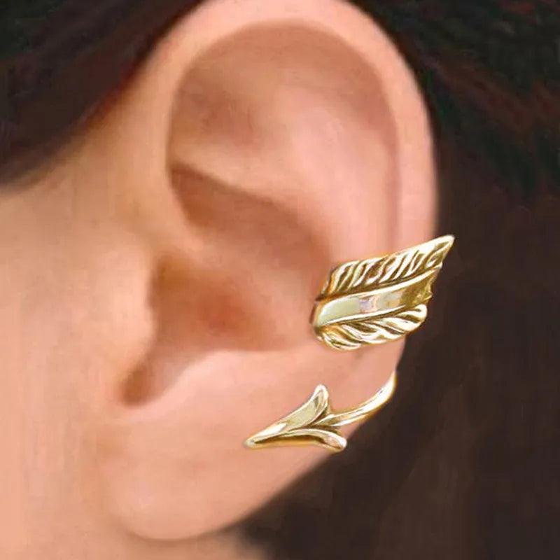 Vintage Metal Clip on Earrings Ear Cuffs Women Non-piercing Hip Hop Earrings Jewelry t12 - www.eufashionbags.com