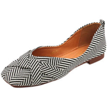 Charger l&#39;image dans la galerie, Square Toe Bowknot Women Flats Casual Flat Shoes Soft Loafer q19