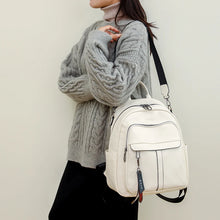 Cargar imagen en el visor de la galería, Retro Back Pack PU Leather Backpack for Women Shoulder Bags a152
