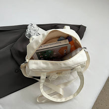 Laden Sie das Bild in den Galerie-Viewer, Sweet Bow Design Canvas Shoulder Bag for Women 2024 Fashion Bag Handbags Shopping Travel Crossbody Bags