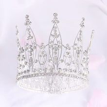 Carica l&#39;immagine nel visualizzatore di Gallery, Baroque Vintage Crown Royal Queen Tiaras and Crowns for Wedding Tiaras Hiar Jewelry Bridal Headdress Prom Head Ornaments