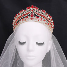 Load image into Gallery viewer, Luxury Crystal Wedding Crowns Tiaras Women Bridal Hair Jewelry a62