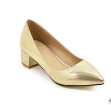 Cargar imagen en el visor de la galería, Office High Heels Slip On Shoes For Women Pointed Toe Stilettos De Mujer Gold Silver Larger Size 46 47 45