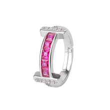 画像をギャラリービューアに読み込む, Charms Red Crystal Bangle Adjustable Ring Luxury Designer Jewelry Bracelet for Men Women Couples