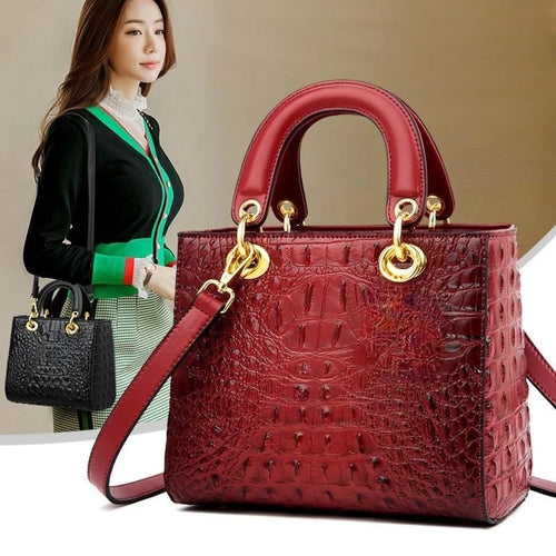 High Quality Luxury Designer Leather Handbags Shoulder Bag For Women Hand Bag Crocodile Totes Purses