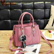 Load image into Gallery viewer, high quality thread hairball strap totes shopping work flap women messenger shoulder crossbody handbag