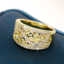 画像をギャラリービューアに読み込む, Aesthetic Hollow Leaf Finger Ring for Women Wedding Band Rings n101