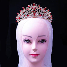 Charger l&#39;image dans la galerie, Silver Color Opal Tiaras Crown Rhinestone Headband Wedding Hair Jewelry bc53 - www.eufashionbags.com