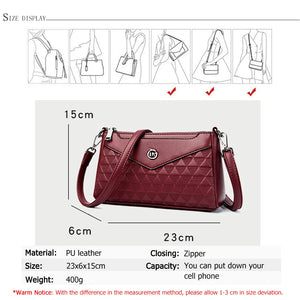 Luxury High Quality PU Leather Shoulder Bag New Solid Color Women Underarm Bags Fashion Crossbody Bag Sac