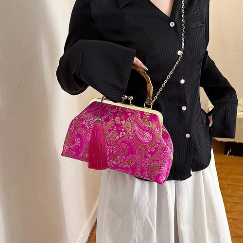 New Evening Bag Wedding Shoulder Crossbody Bag for Woman Fashion Travel Retro Purse a146