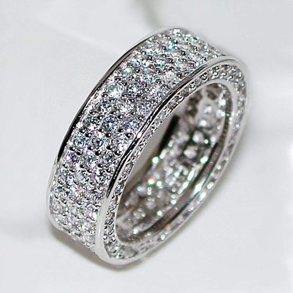 Micro Paved CZ Women Wedding Rings Fashion Jewelry hr220 - www.eufashionbags.com