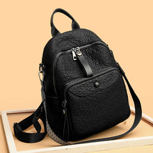 Cargar imagen en el visor de la galería, New Fashion Women Backpacks High Quality Soft Leather School Book Bags a38
