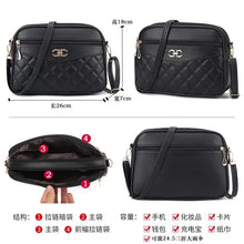 Load image into Gallery viewer, 2023 New Four Layer High Capacity Middle Aged Women&#39;s Bag Fashion Lingge Crossbody Shoulder Bag Versatile Camera Square Handbag